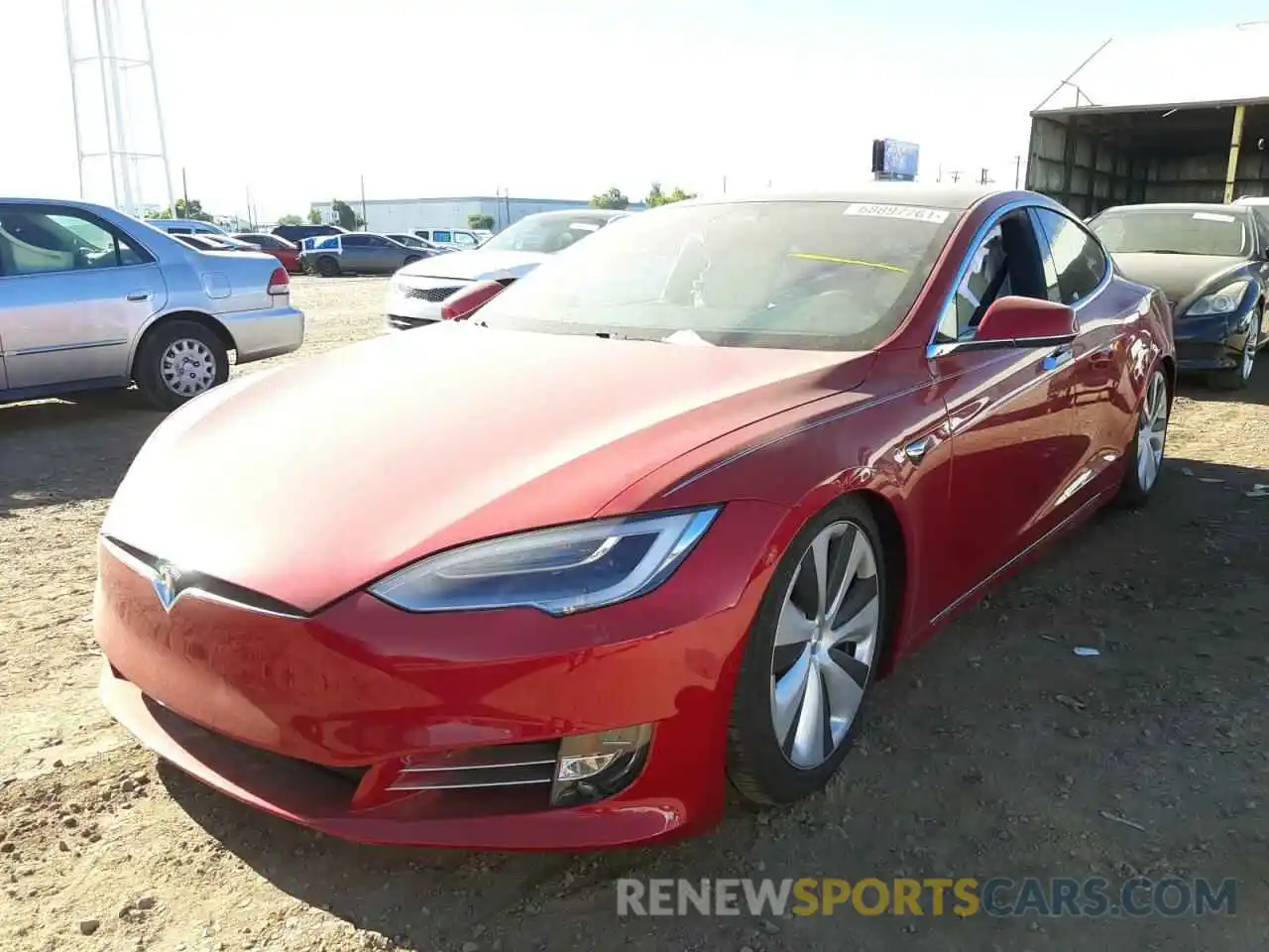 2 Photograph of a damaged car 5YJSA1E23LF401148 TESLA MODEL S 2020