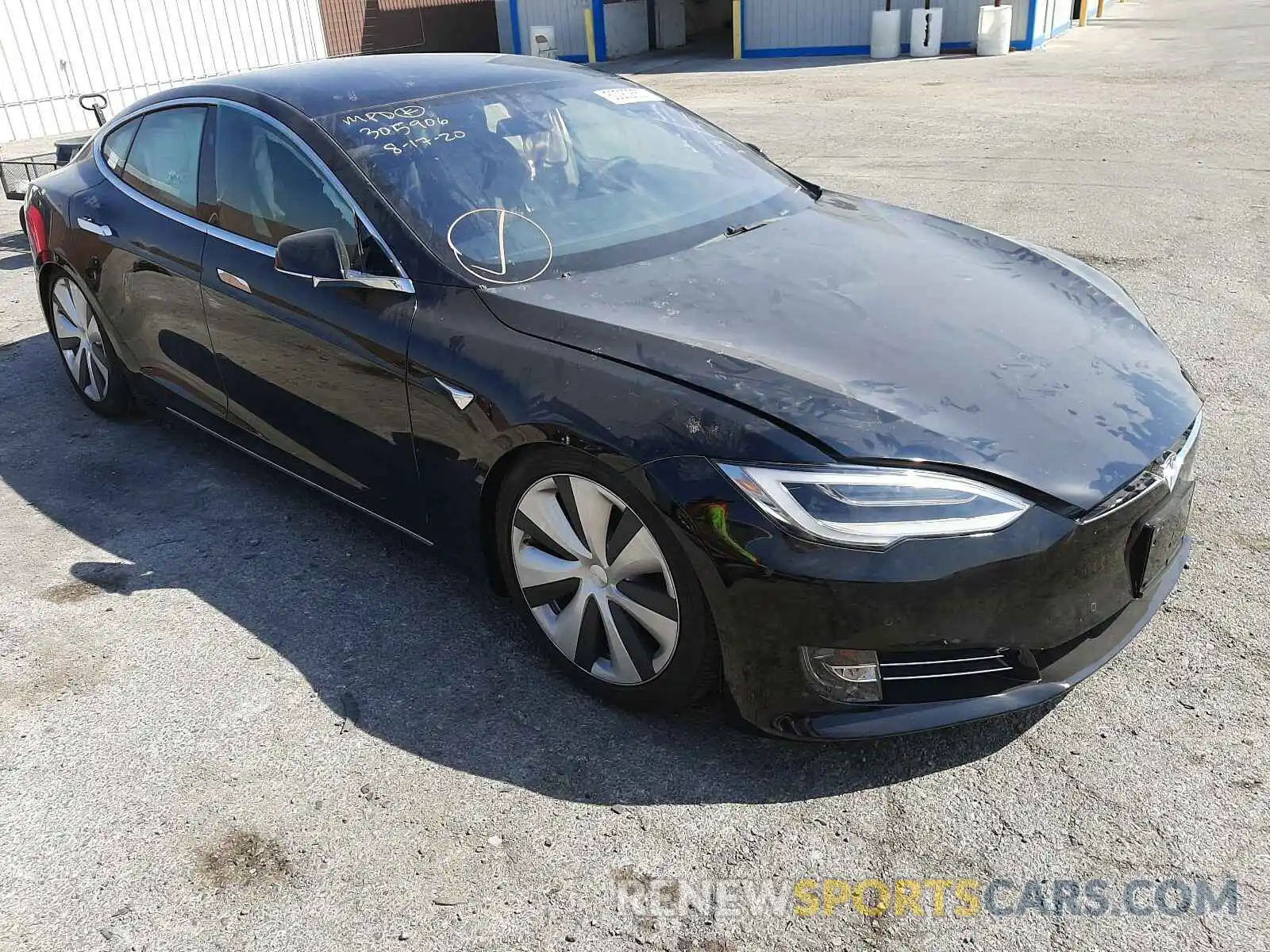 1 Photograph of a damaged car 5YJSA1E23LF402560 TESLA MODEL S 2020