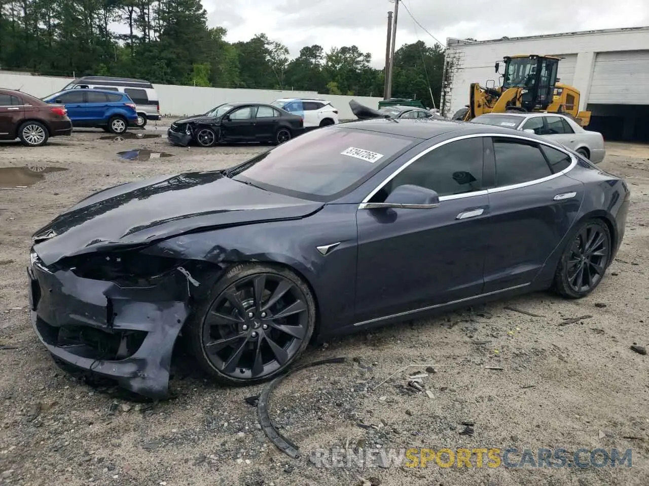 1 Photograph of a damaged car 5YJSA1E24LF360335 TESLA MODEL S 2020