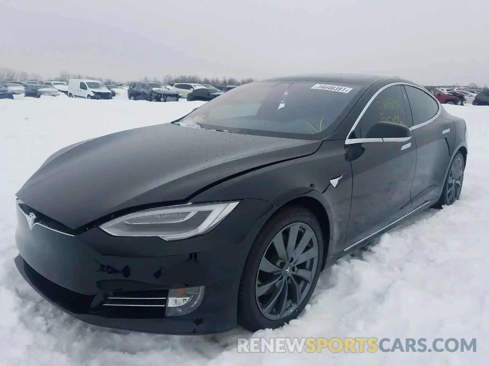 2 Photograph of a damaged car 5YJSA1E26LF356626 TESLA MODEL S 2020