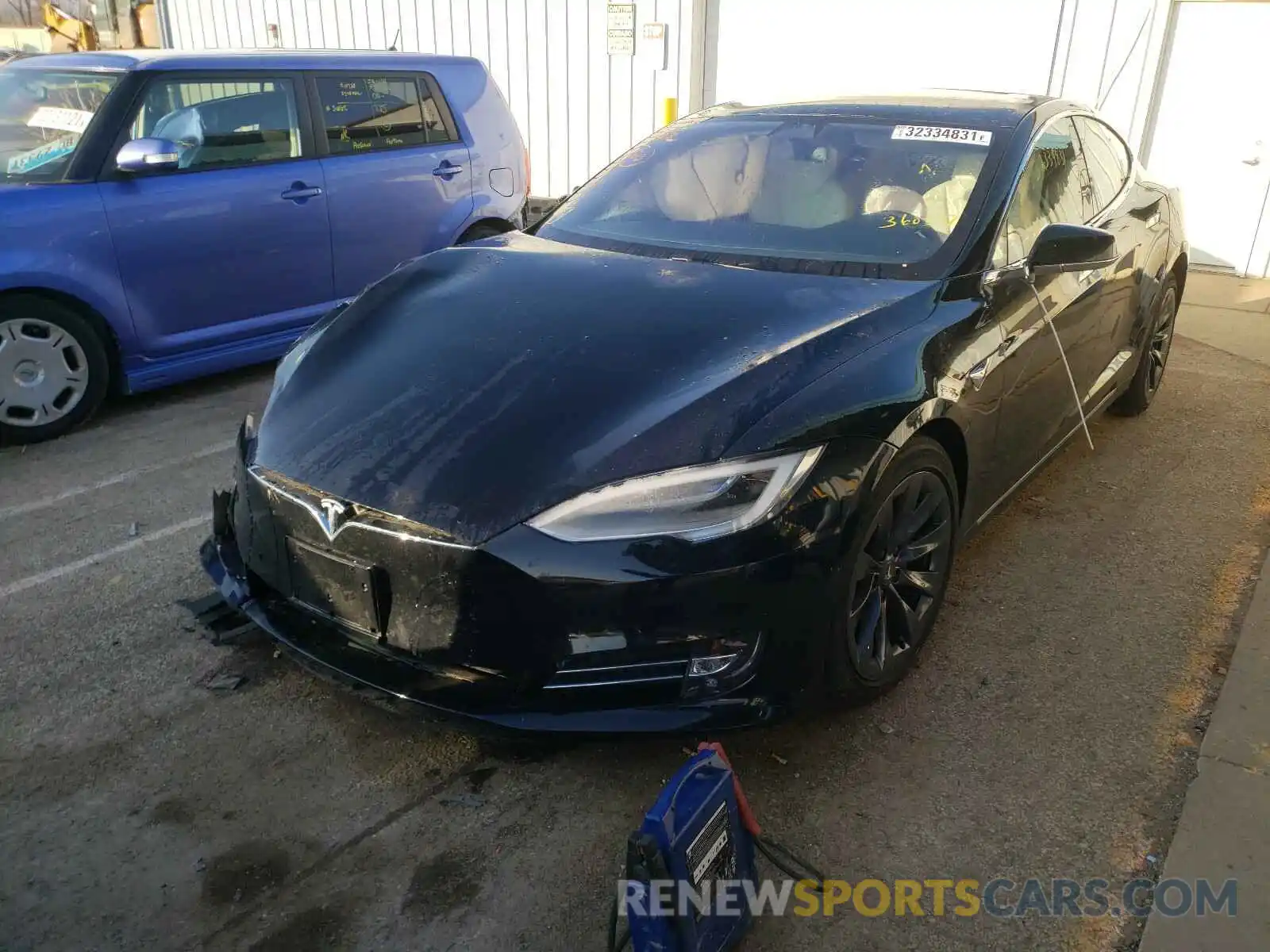 2 Photograph of a damaged car 5YJSA1E26LF360577 TESLA MODEL S 2020