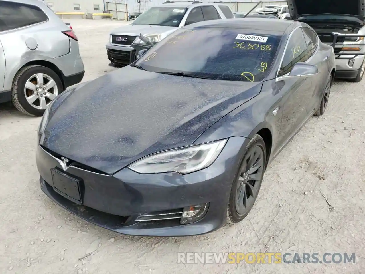 2 Photograph of a damaged car 5YJSA1E26LF363088 TESLA MODEL S 2020