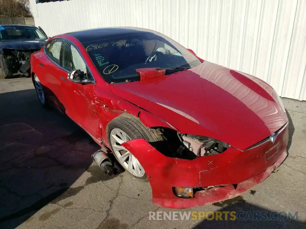 1 Photograph of a damaged car 5YJSA1E26LF369148 TESLA MODEL S 2020