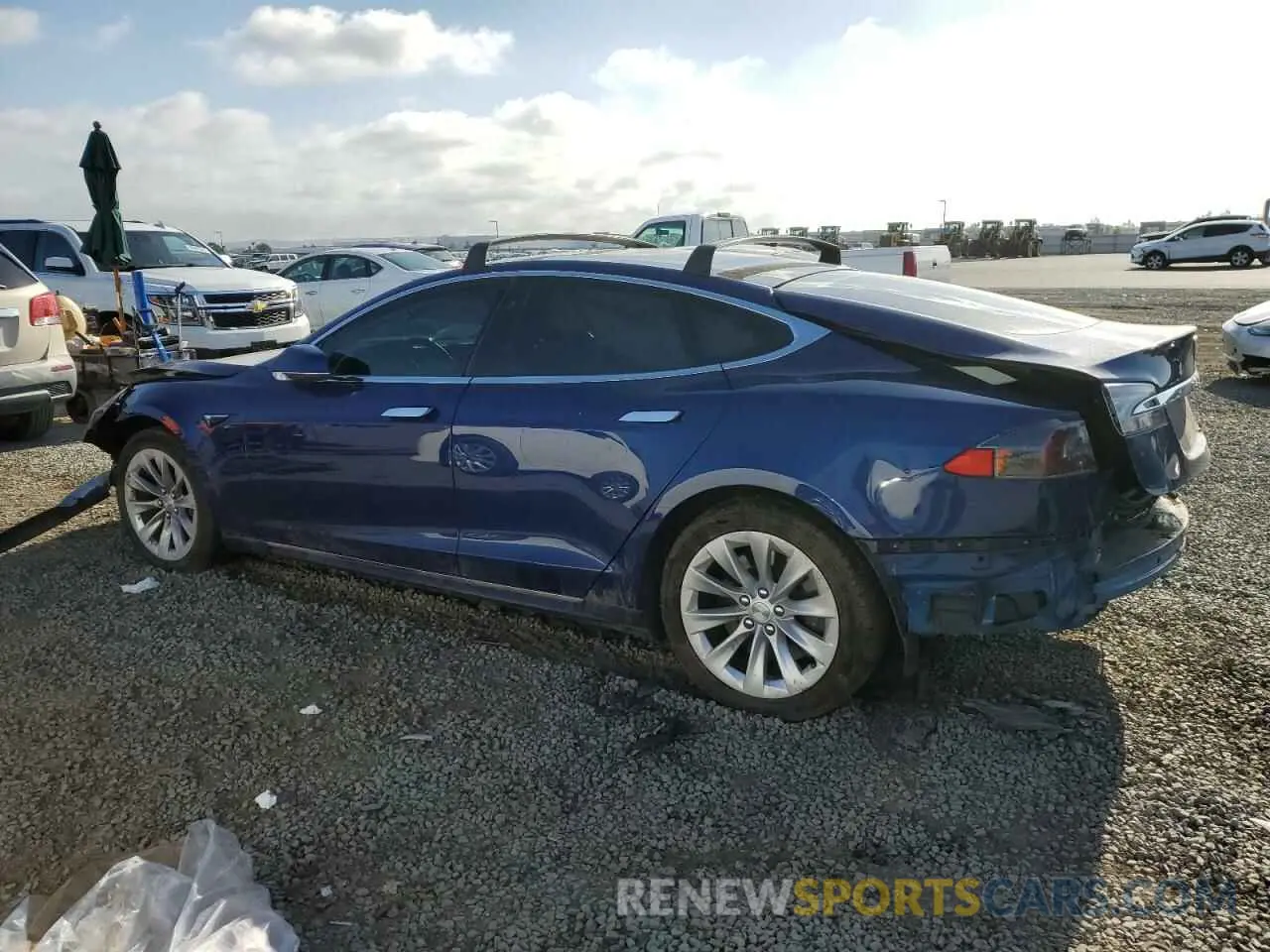 2 Photograph of a damaged car 5YJSA1E27LF361351 TESLA MODEL S 2020