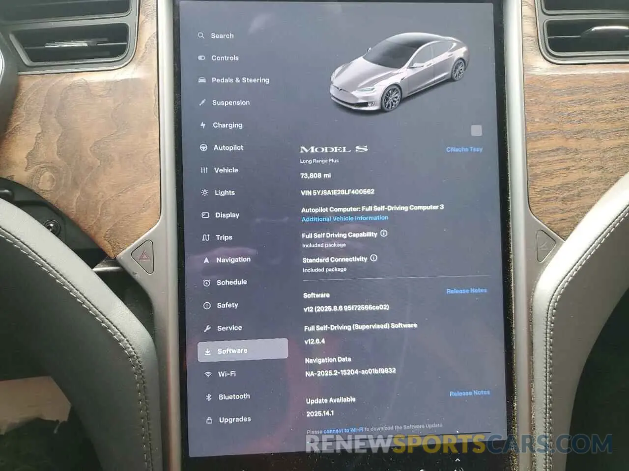 9 Photograph of a damaged car 5YJSA1E28LF400562 TESLA MODEL S 2020