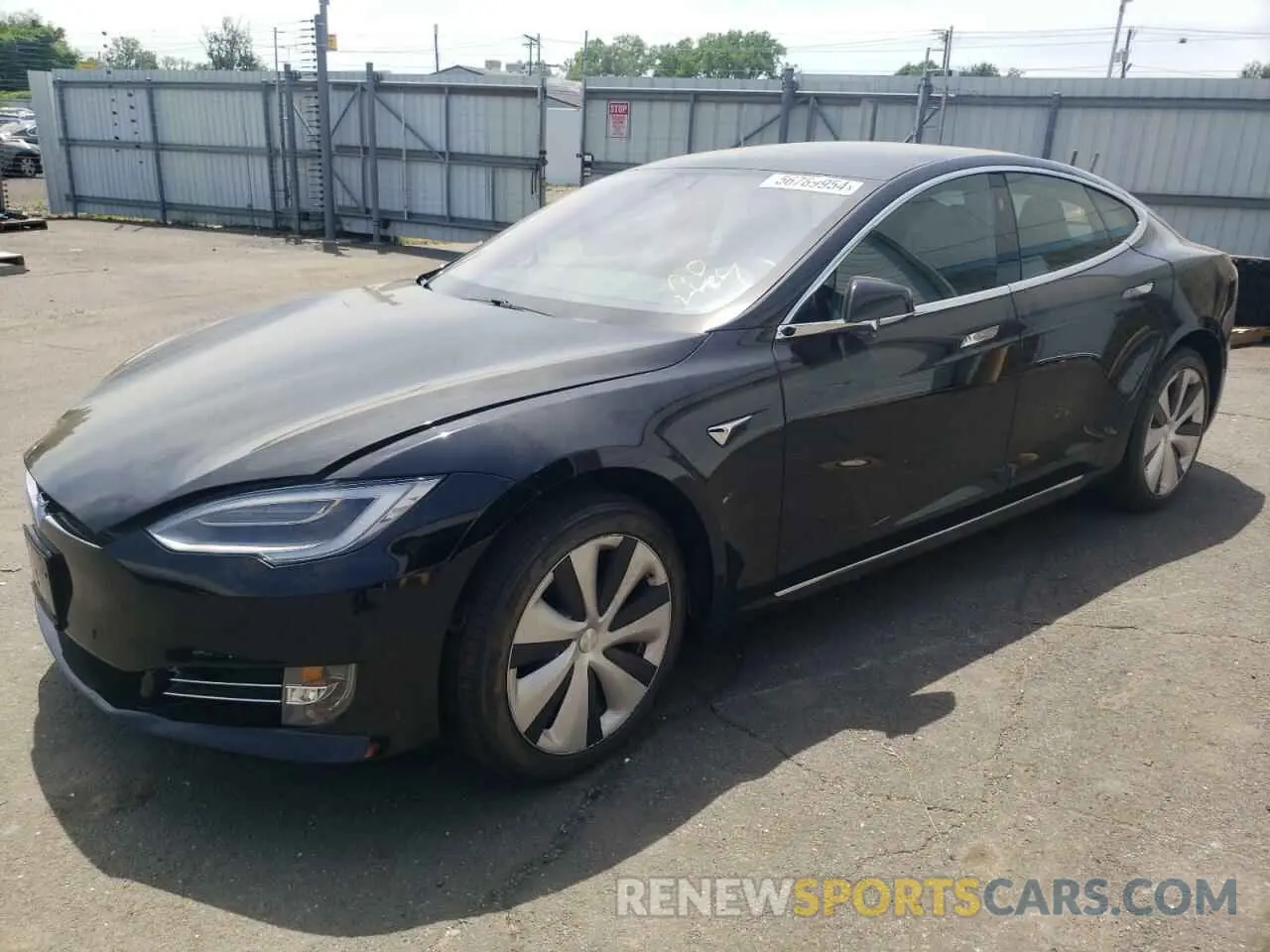 1 Photograph of a damaged car 5YJSA1E28LF412484 TESLA MODEL S 2020