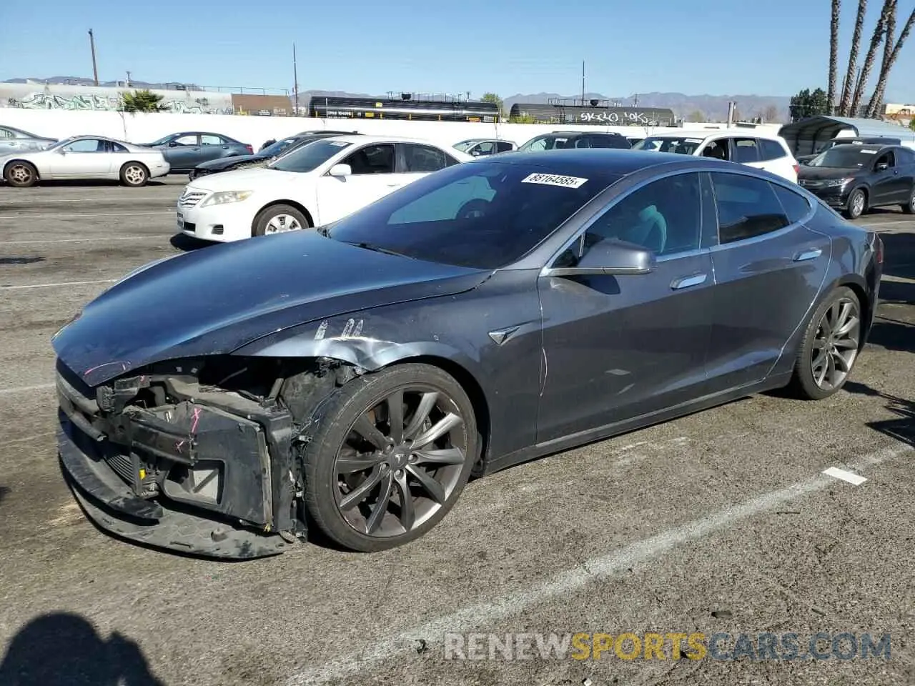 1 Photograph of a damaged car 5YJSA1E29LF366969 TESLA MODEL S 2020