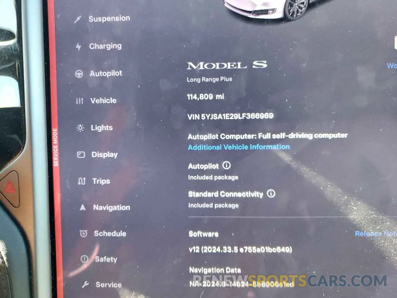 9 Photograph of a damaged car 5YJSA1E29LF366969 TESLA MODEL S 2020
