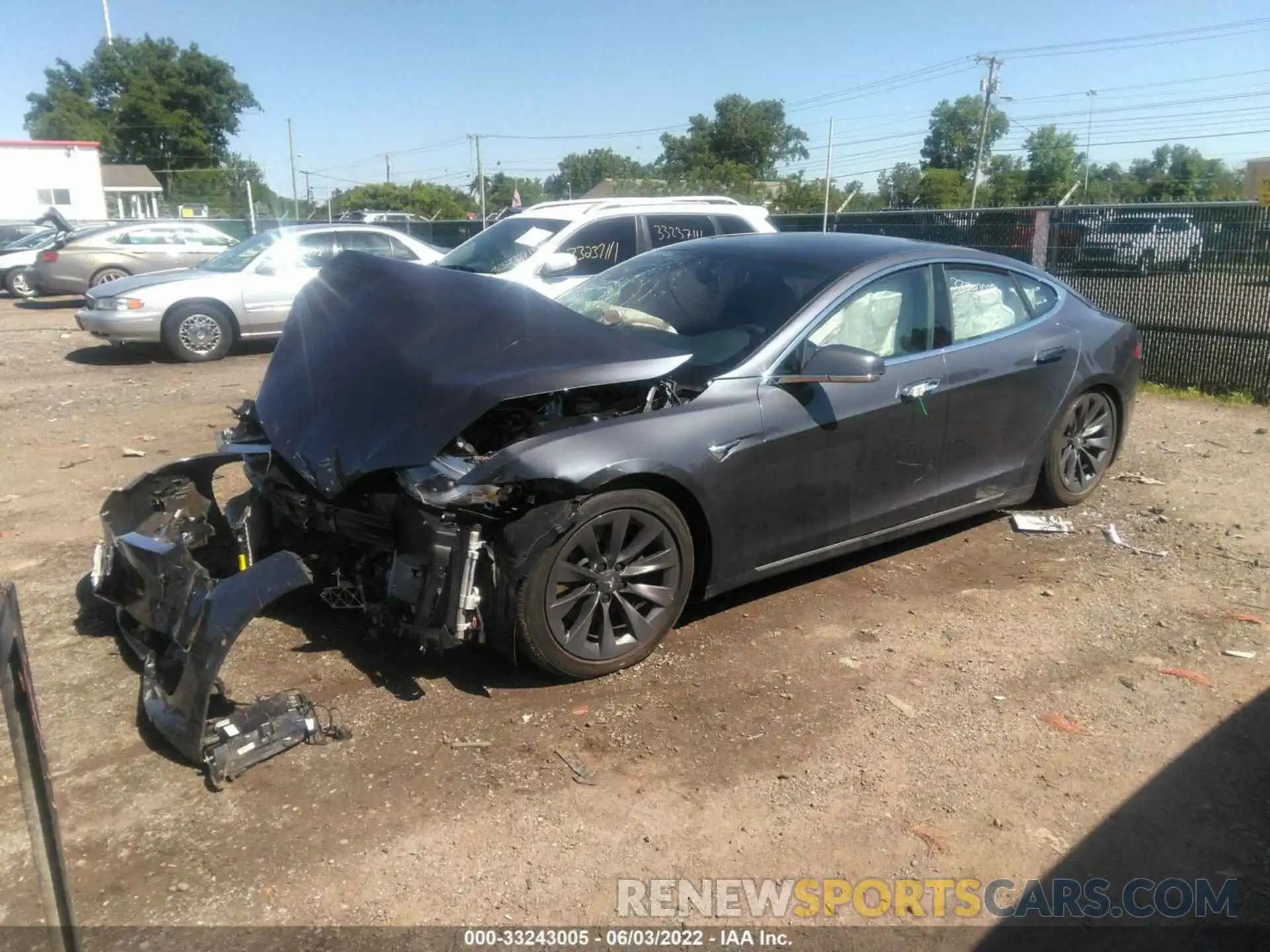 2 Photograph of a damaged car 5YJSA1E29LF392293 TESLA MODEL S 2020