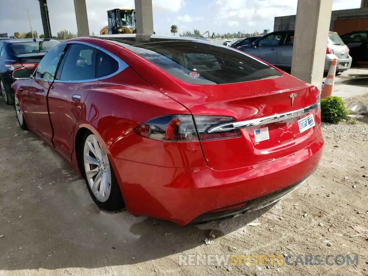 3 Photograph of a damaged car 5YJSA1E2XLF365622 TESLA MODEL S 2020