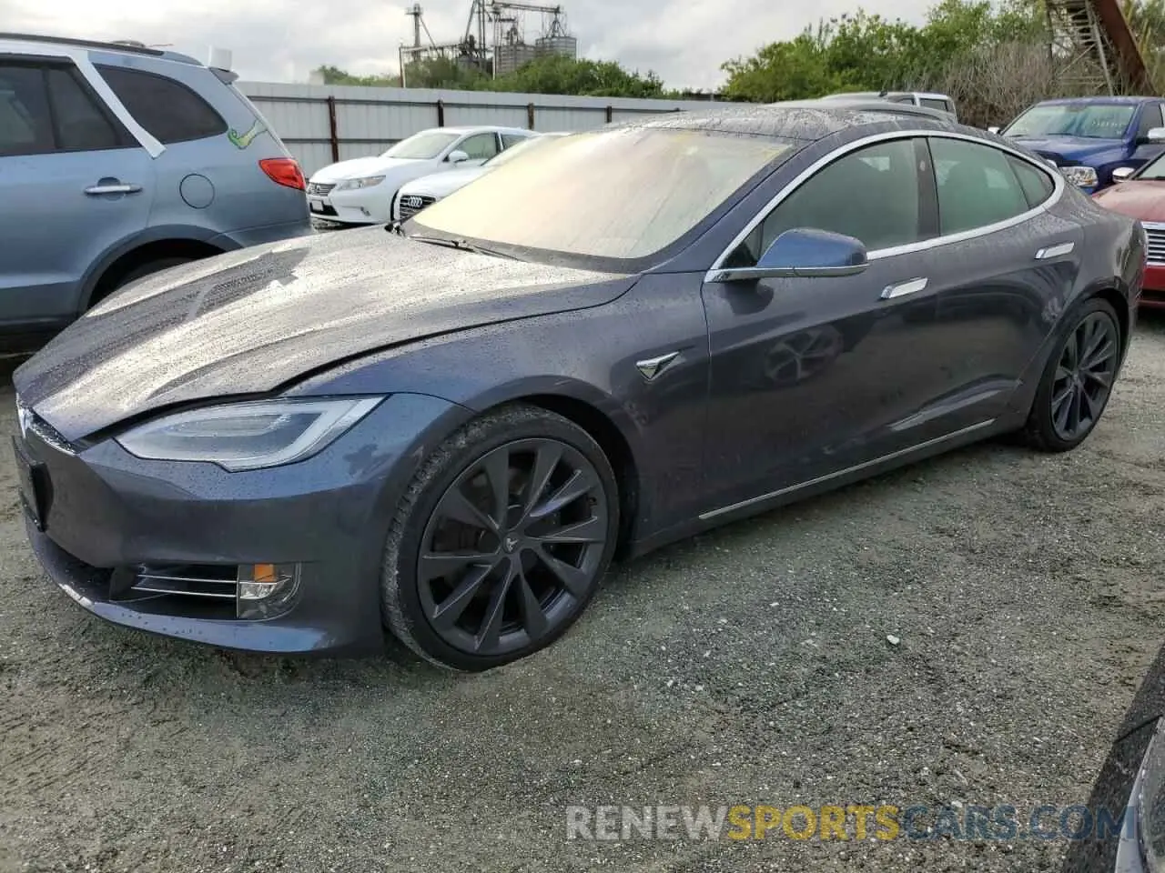 1 Photograph of a damaged car 5YJSA1E2XLF413121 TESLA MODEL S 2020