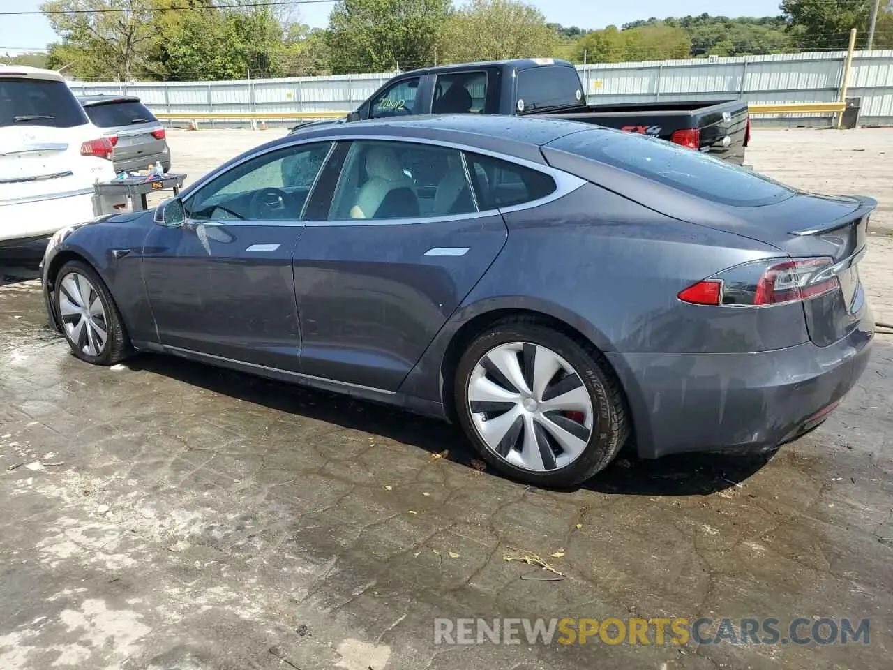 2 Photograph of a damaged car 5YJSA1E40LF390594 TESLA MODEL S 2020