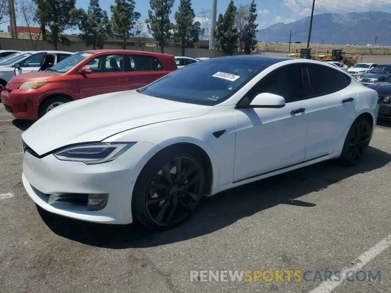 1 Photograph of a damaged car 5YJSA1E42LF401157 TESLA MODEL S 2020