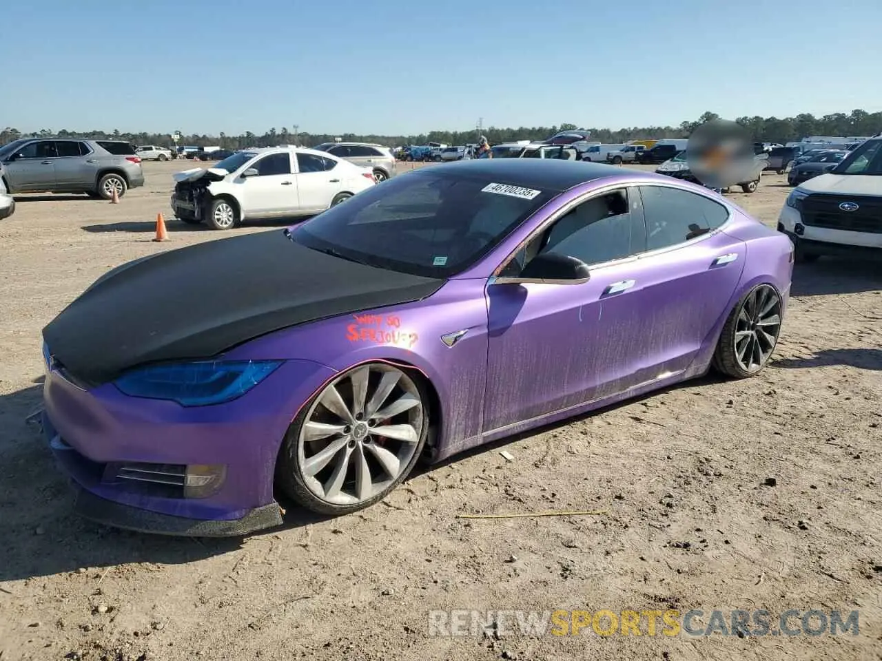 1 Photograph of a damaged car 5YJSA1E44LF364189 TESLA MODEL S 2020