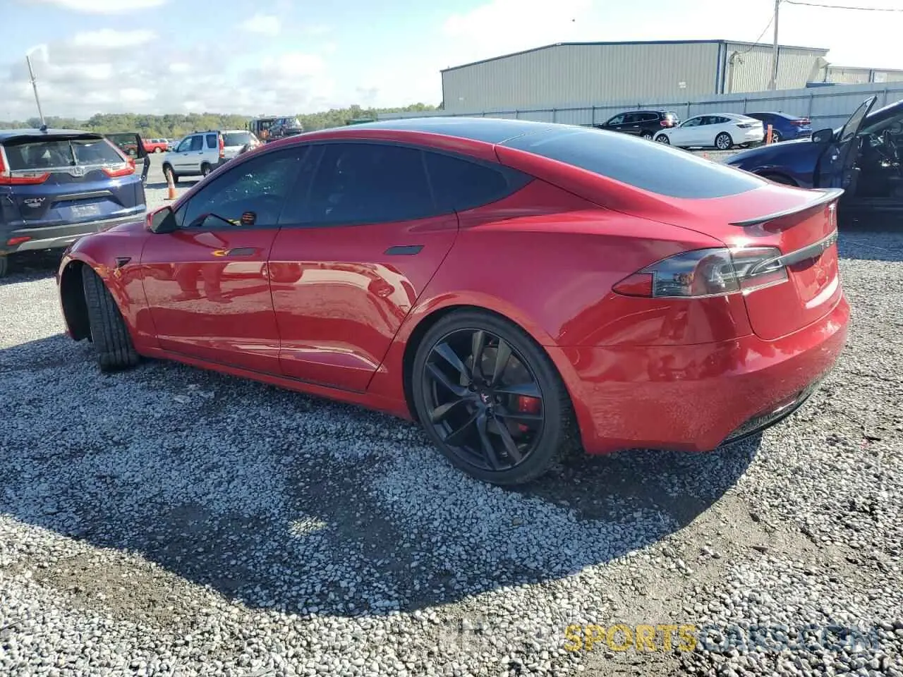 2 Photograph of a damaged car 5YJSA1E45LF370471 TESLA MODEL S 2020