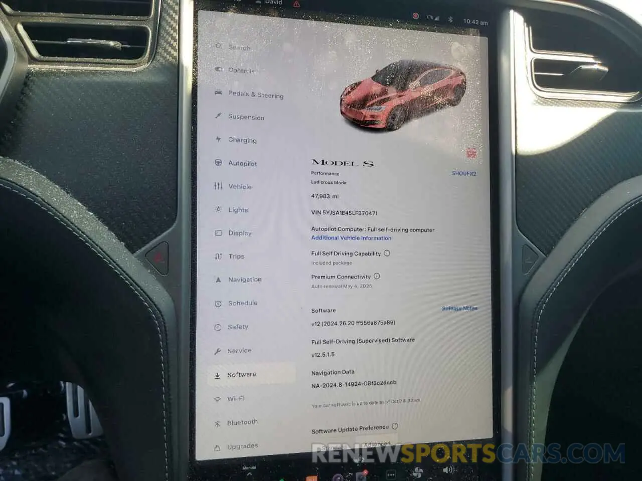 9 Photograph of a damaged car 5YJSA1E45LF370471 TESLA MODEL S 2020