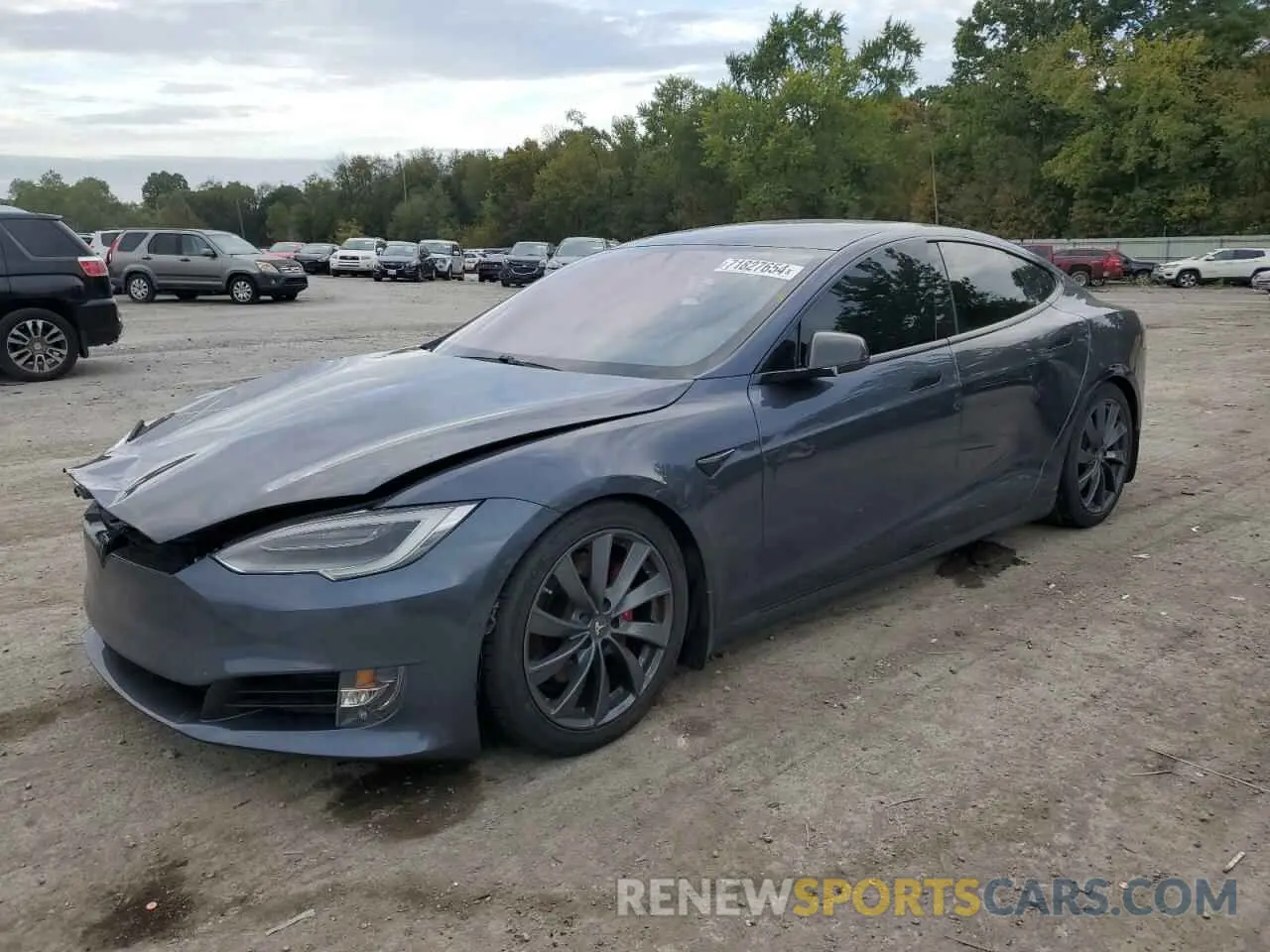 1 Photograph of a damaged car 5YJSA1E48LF390844 TESLA MODEL S 2020