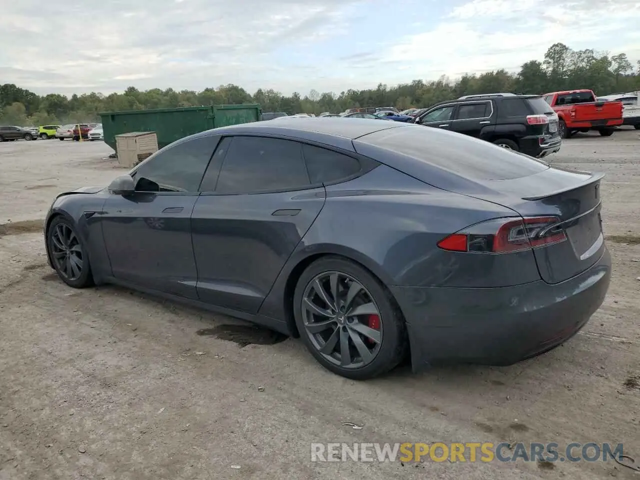 2 Photograph of a damaged car 5YJSA1E48LF390844 TESLA MODEL S 2020
