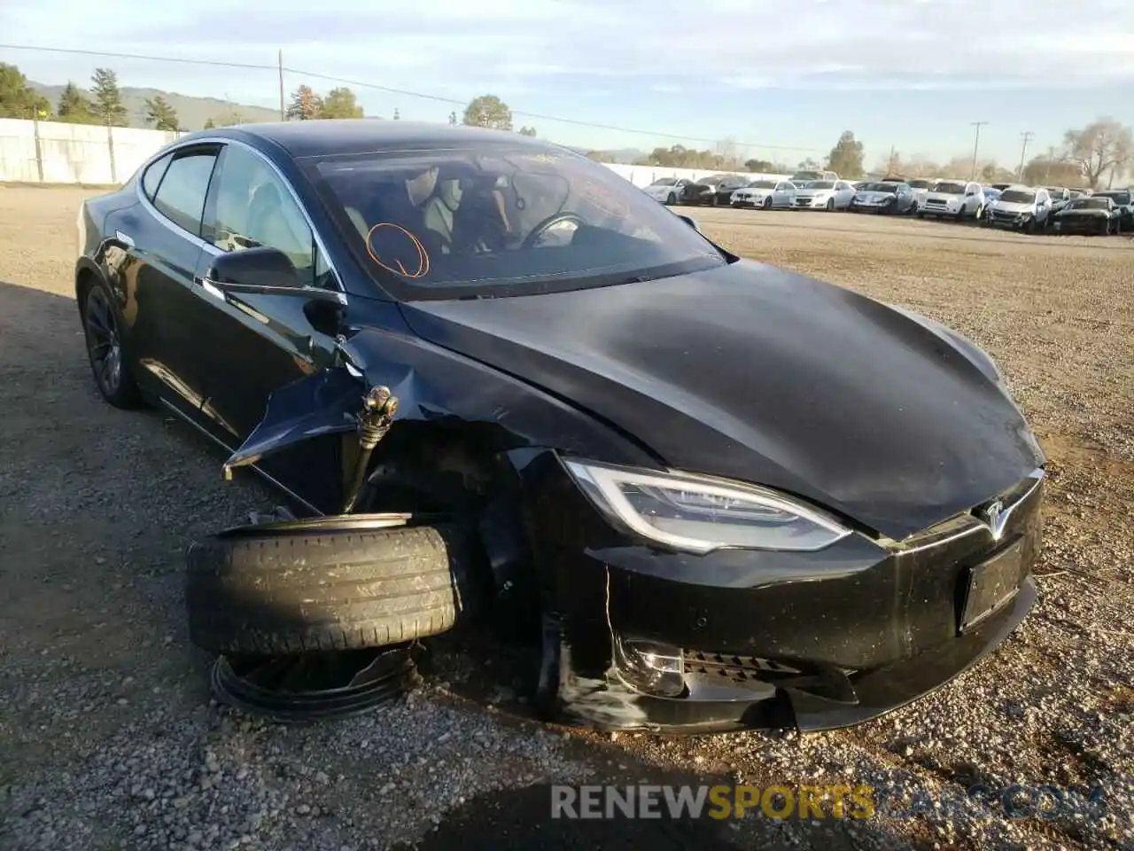 1 Photograph of a damaged car 5YJSA1E49LF358985 TESLA MODEL S 2020