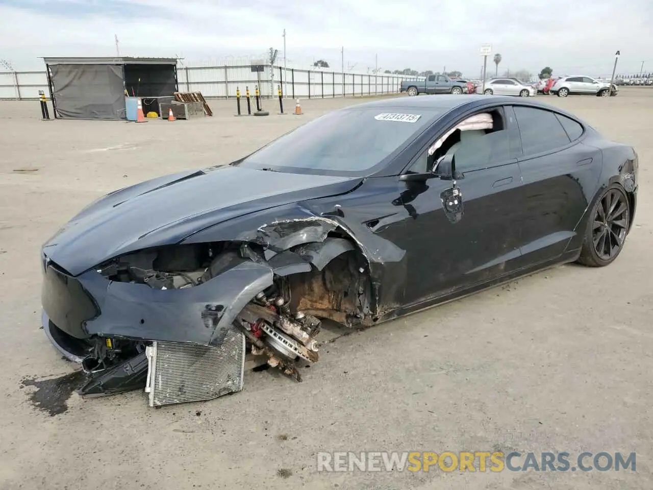 1 Photograph of a damaged car 5YJSA1E49LF390948 TESLA MODEL S 2020