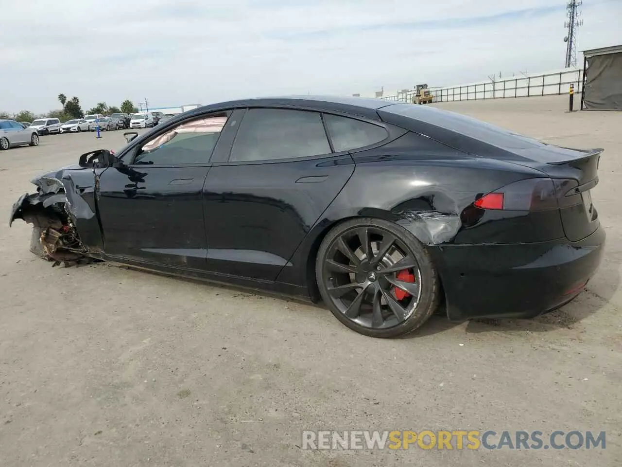 2 Photograph of a damaged car 5YJSA1E49LF390948 TESLA MODEL S 2020