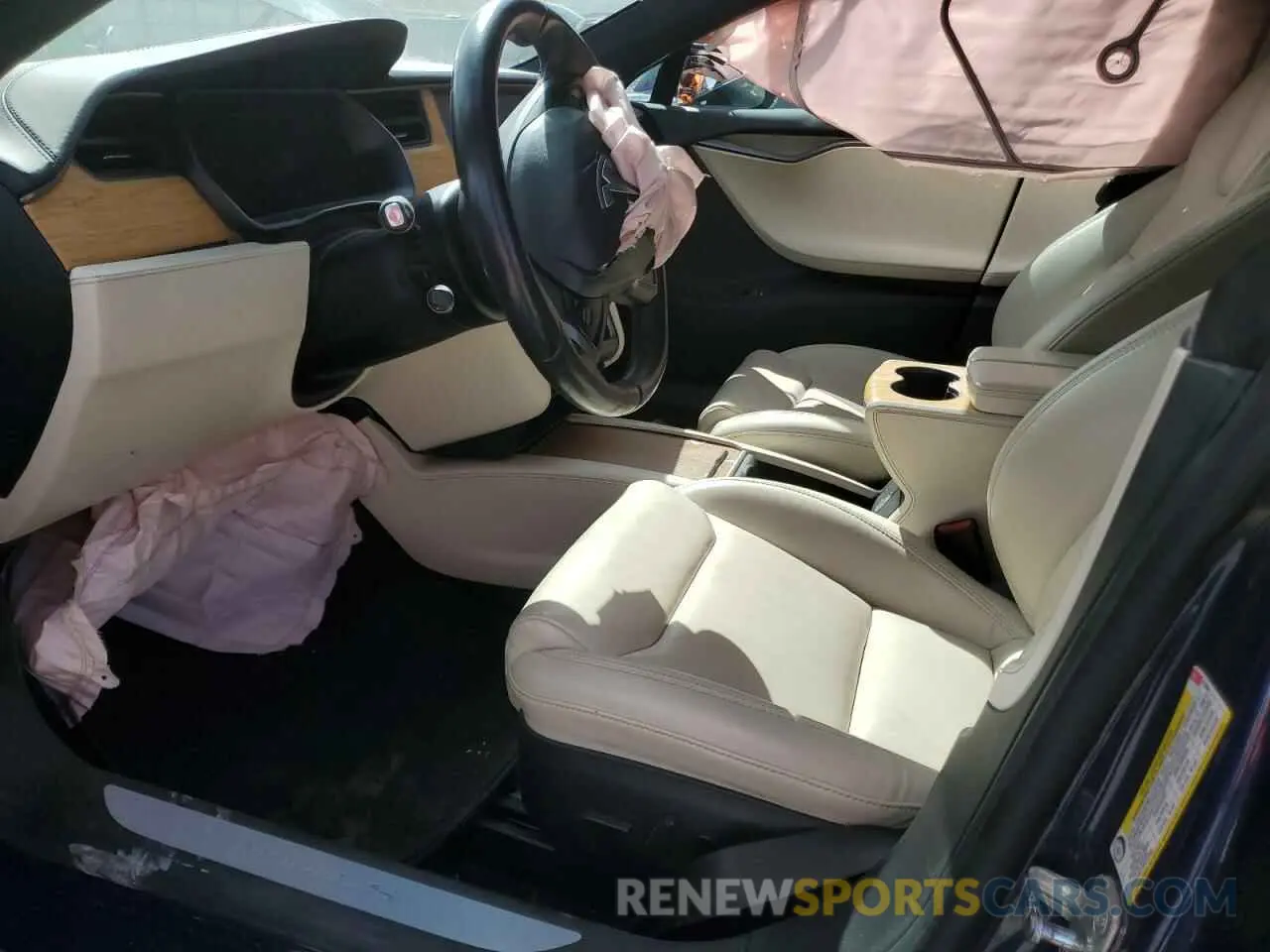 7 Photograph of a damaged car 5YJSA1E21MF418080 TESLA MODEL S 2021