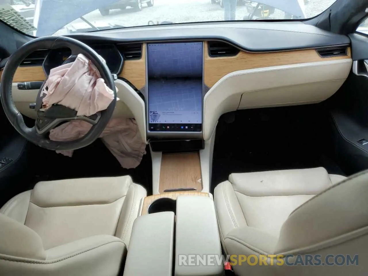 8 Photograph of a damaged car 5YJSA1E21MF418080 TESLA MODEL S 2021