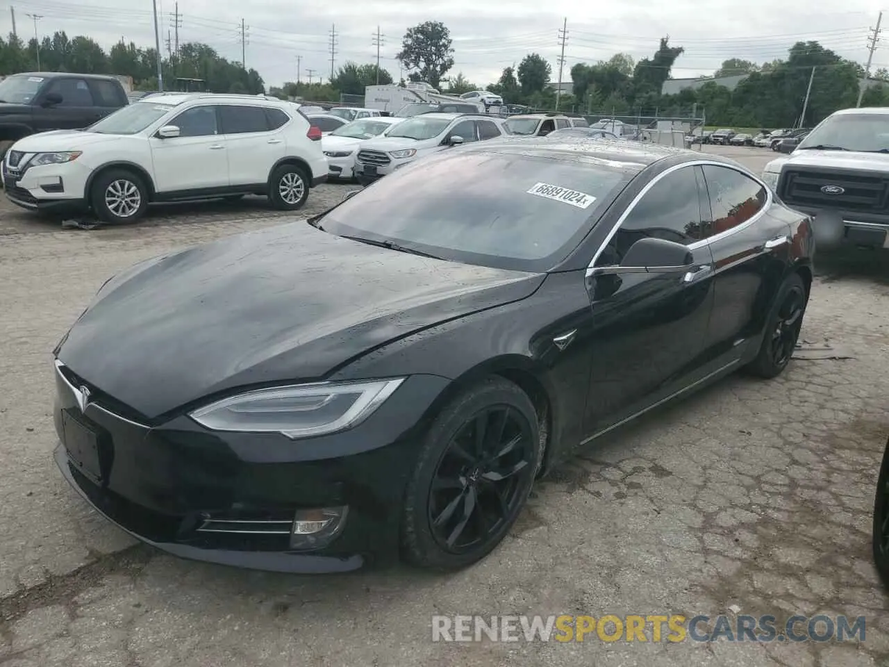 1 Photograph of a damaged car 5YJSA1E24MF426853 TESLA MODEL S 2021