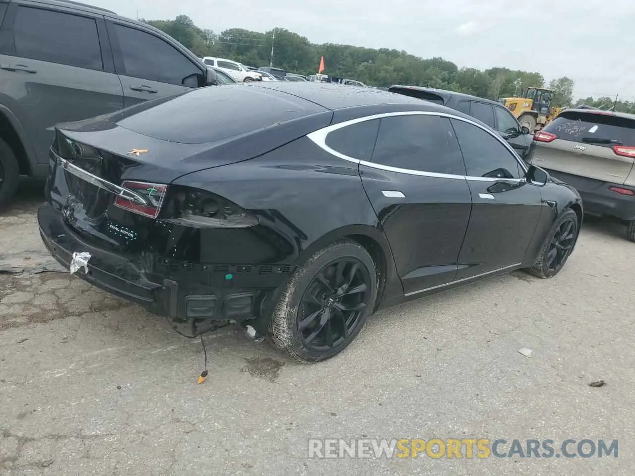 3 Photograph of a damaged car 5YJSA1E24MF426853 TESLA MODEL S 2021