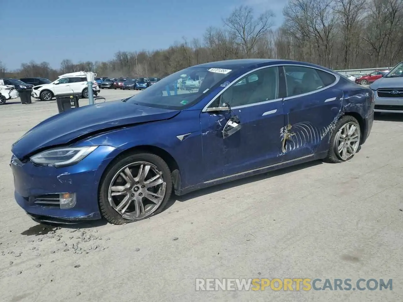 1 Photograph of a damaged car 5YJSA1E26MF426210 TESLA MODEL S 2021