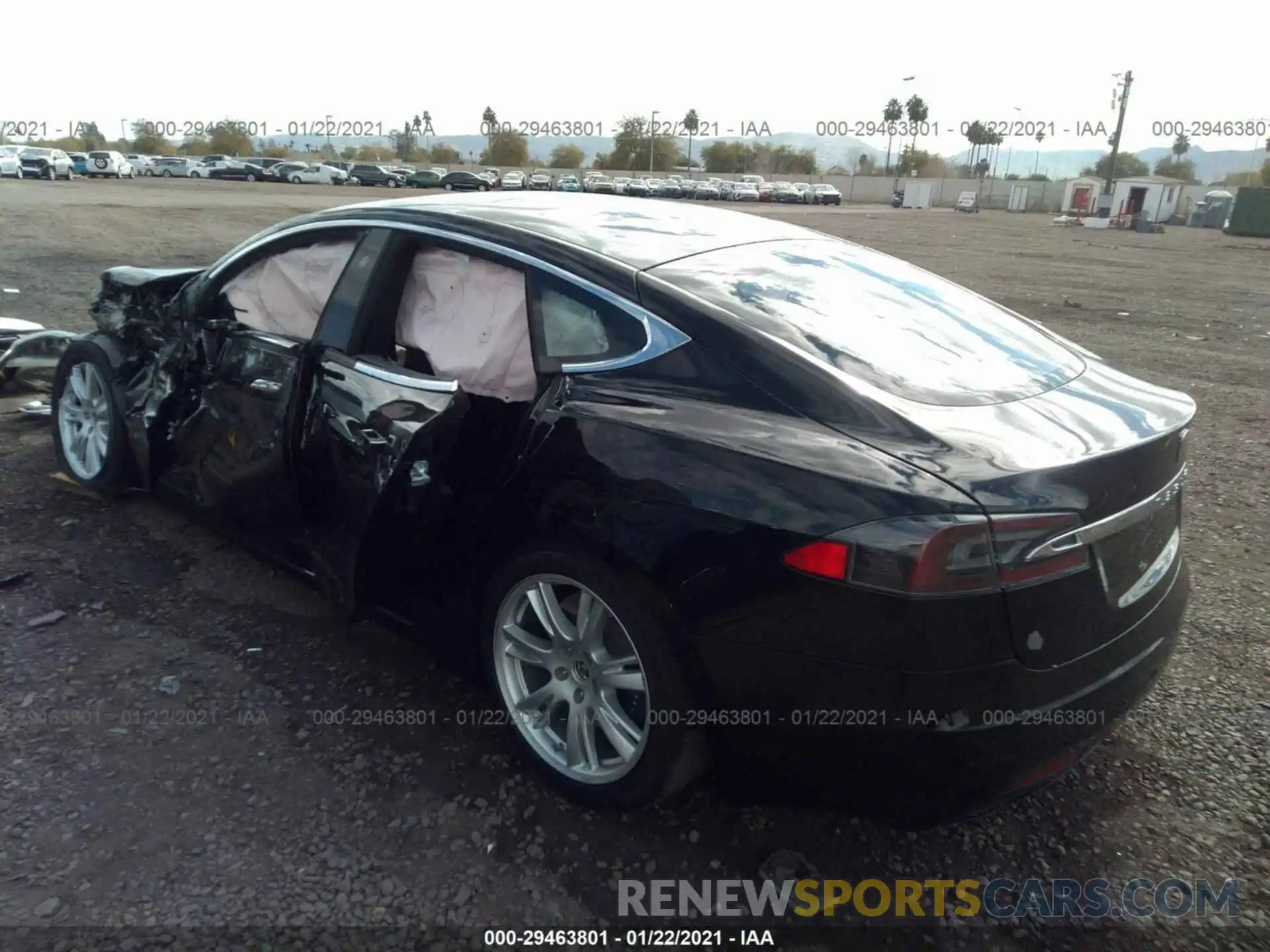 3 Photograph of a damaged car 5YJSA1E26MF427079 TESLA MODEL S 2021