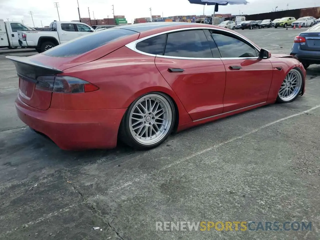 3 Photograph of a damaged car 5YJSA1E26MF427230 TESLA MODEL S 2021