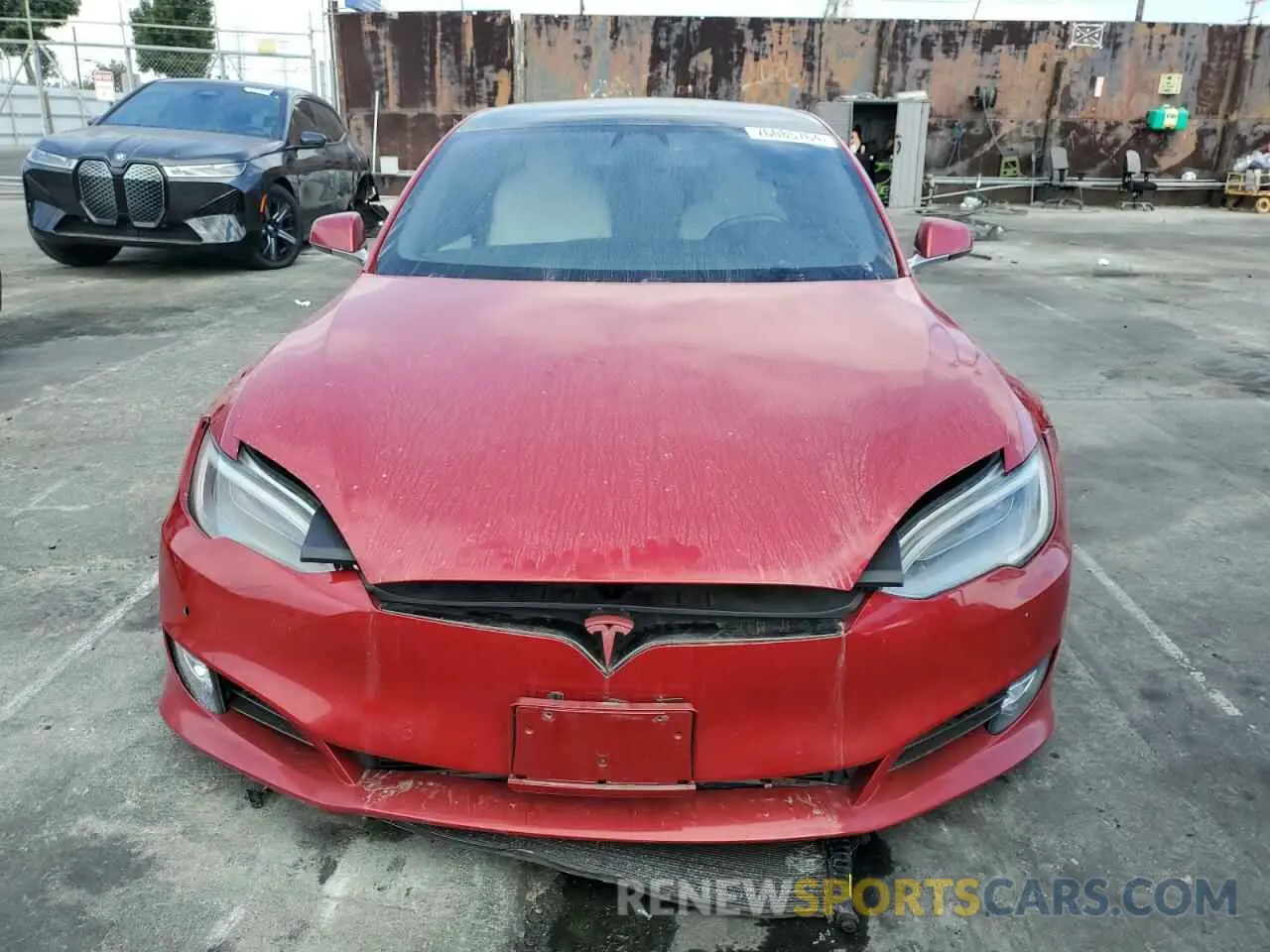 5 Photograph of a damaged car 5YJSA1E26MF427230 TESLA MODEL S 2021
