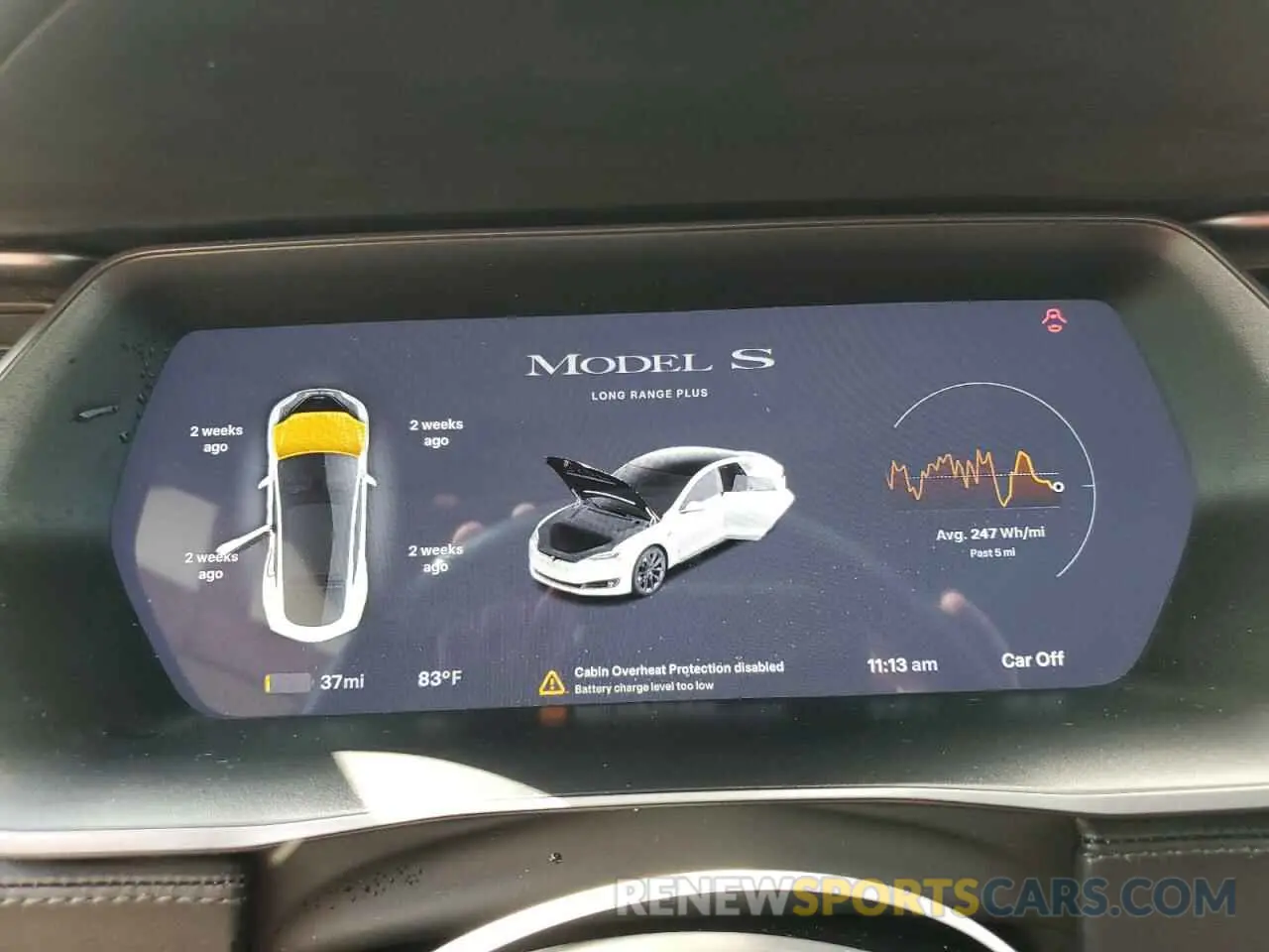 9 Photograph of a damaged car 5YJSA1E27MF424174 TESLA MODEL S 2021