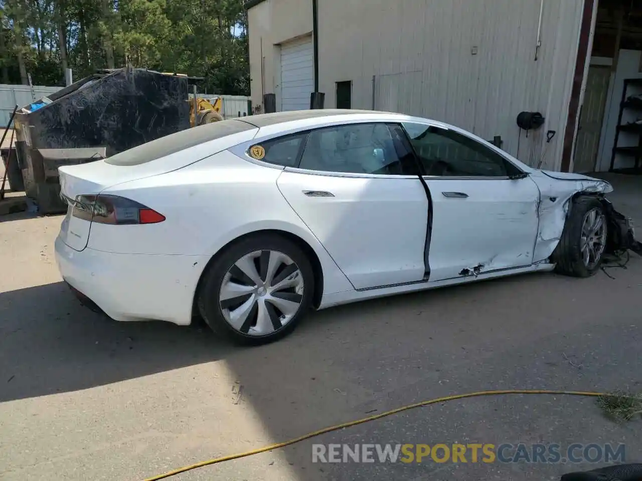 3 Photograph of a damaged car 5YJSA1E29MF419106 TESLA MODEL S 2021