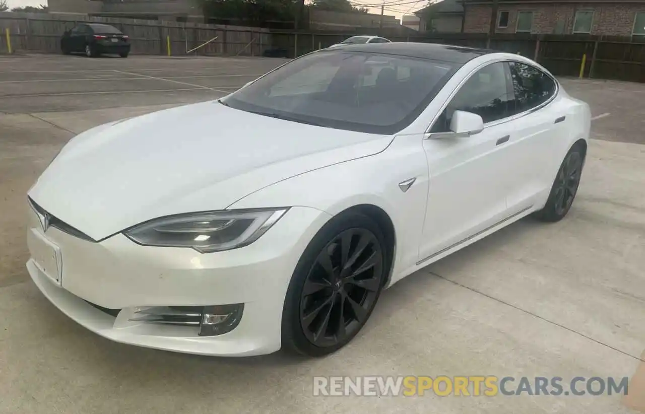 2 Photograph of a damaged car 5YJSA1E2XMF425562 TESLA MODEL S 2021