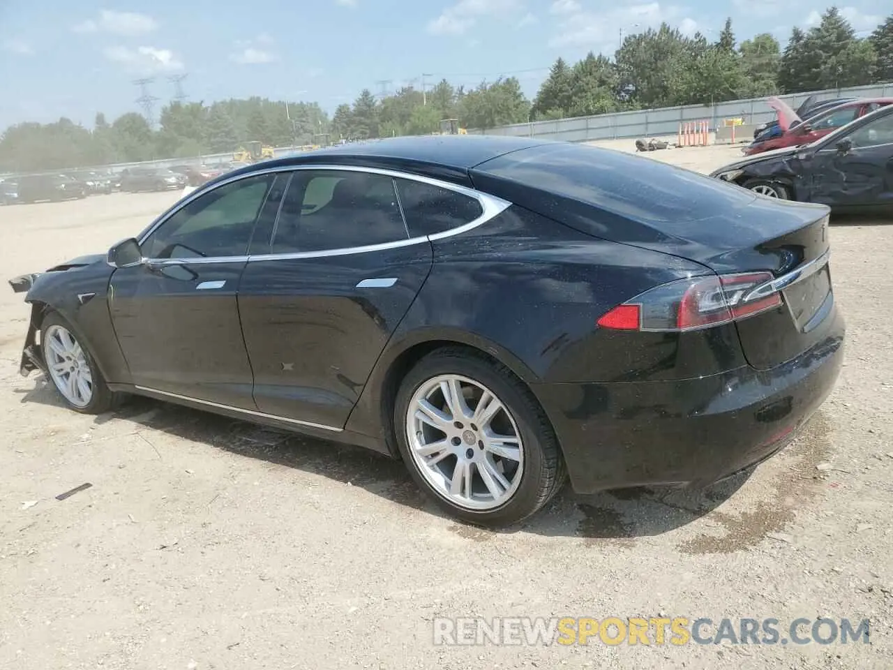 2 Photograph of a damaged car 5YJSA1E2XMF426999 TESLA MODEL S 2021