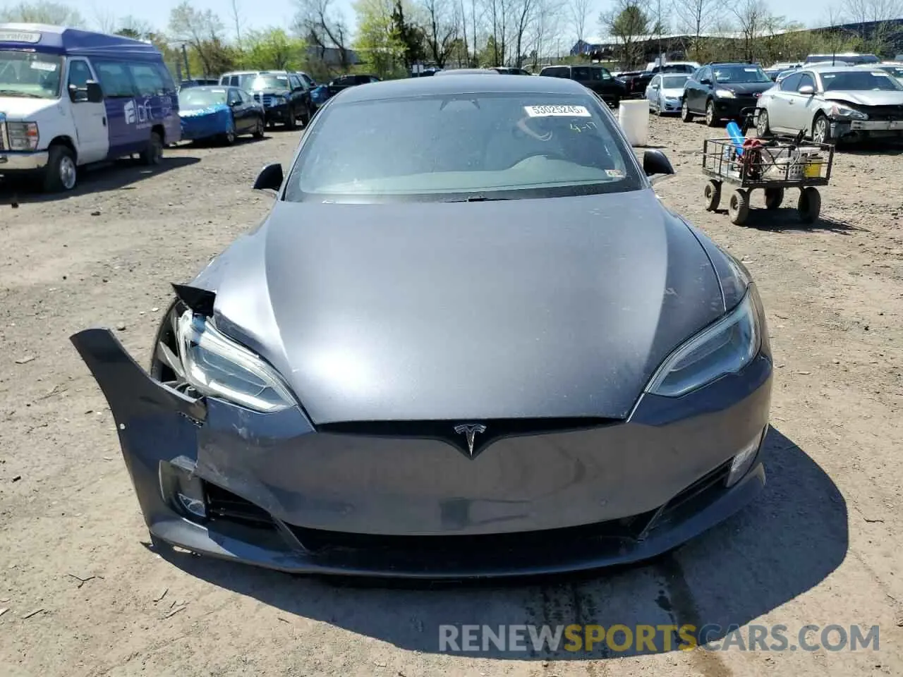 5 Photograph of a damaged car 5YJSA1E40MF423935 TESLA MODEL S 2021