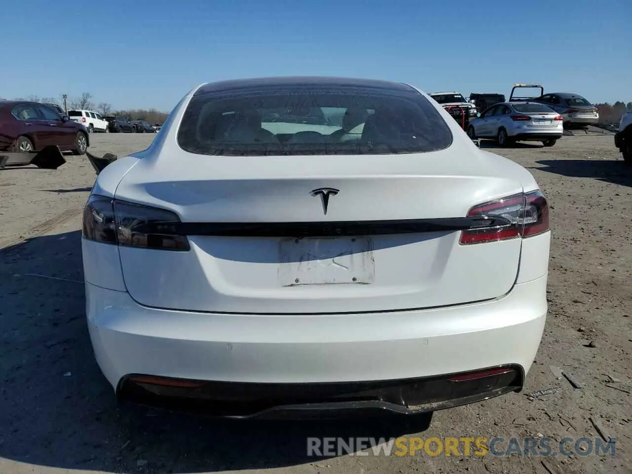 6 Photograph of a damaged car 5YJSA1E50MF452683 TESLA MODEL S 2021
