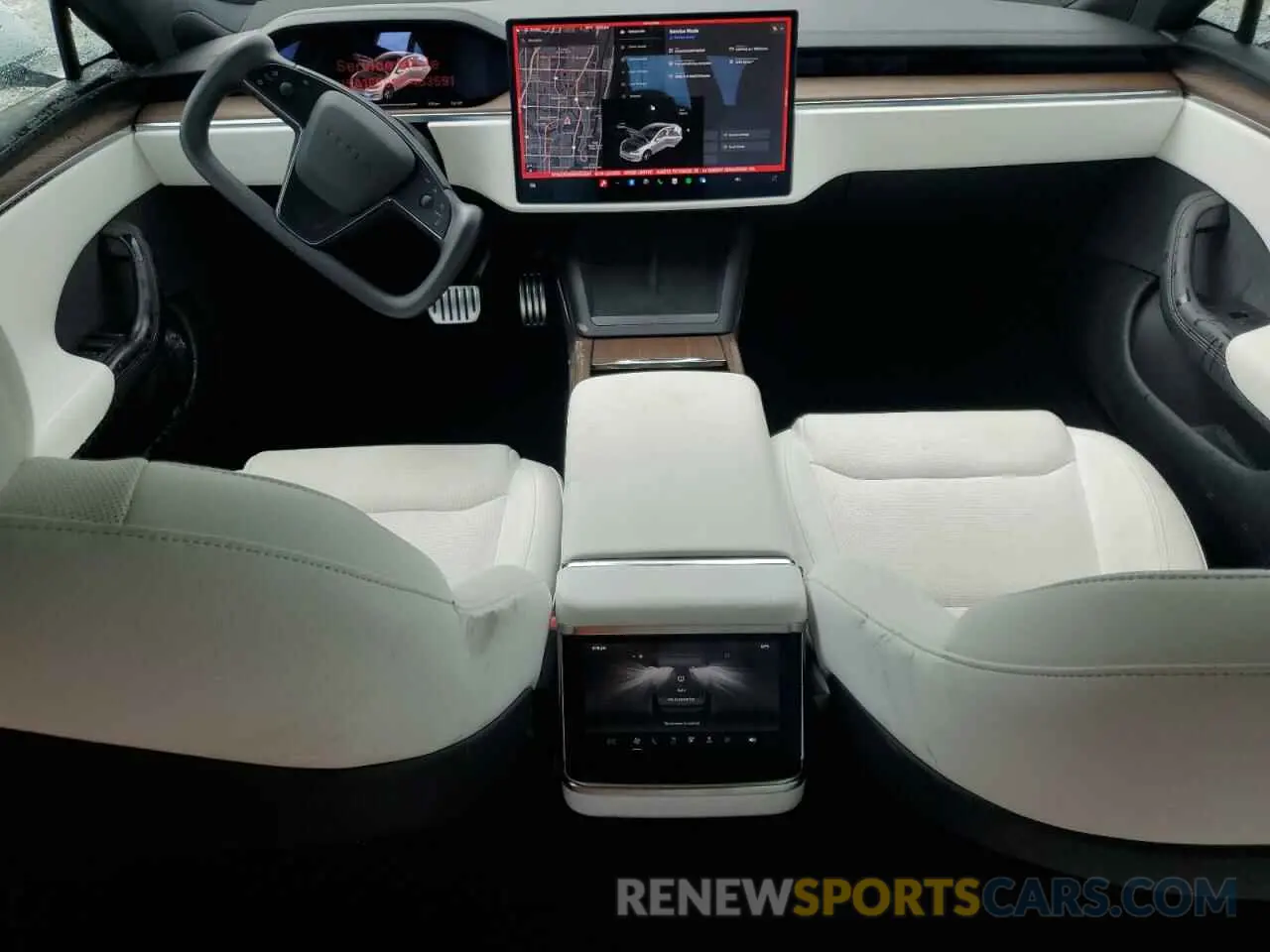 8 Photograph of a damaged car 5YJSA1E50MF453591 TESLA MODEL S 2021