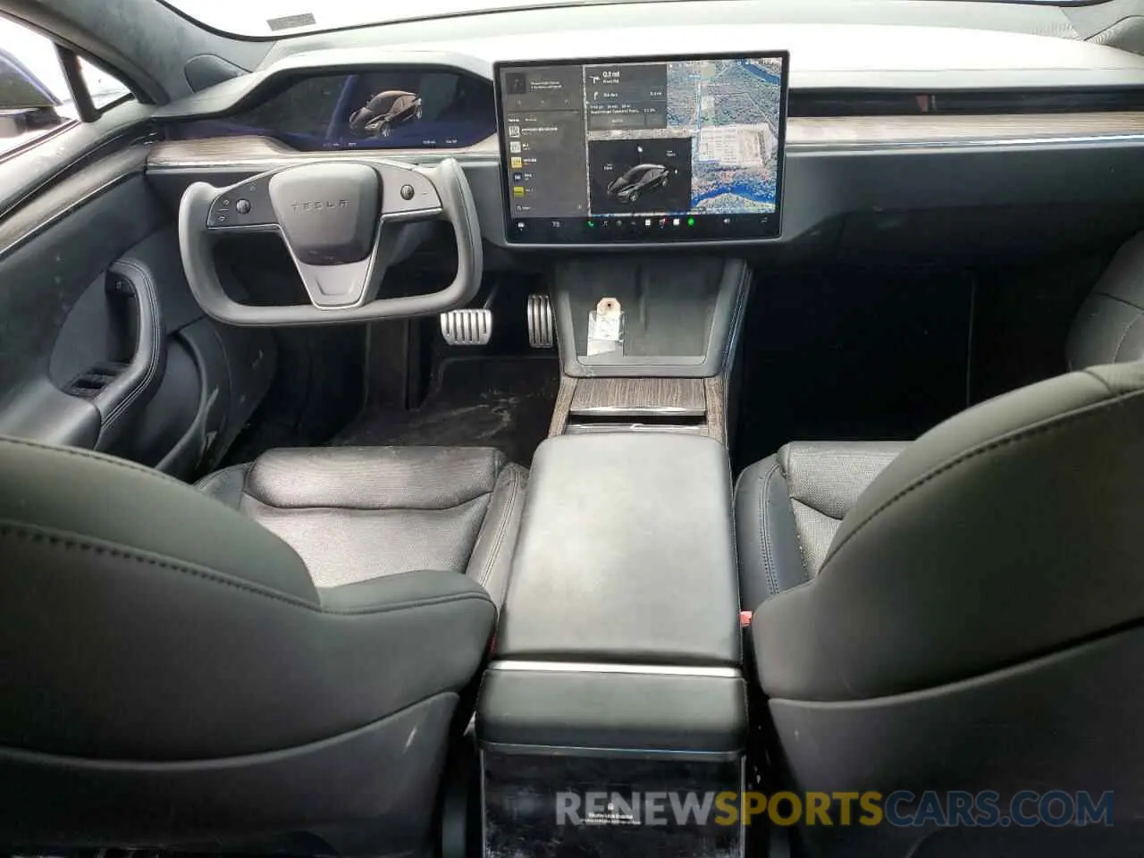 8 Photograph of a damaged car 5YJSA1E52MF428241 TESLA MODEL S 2021