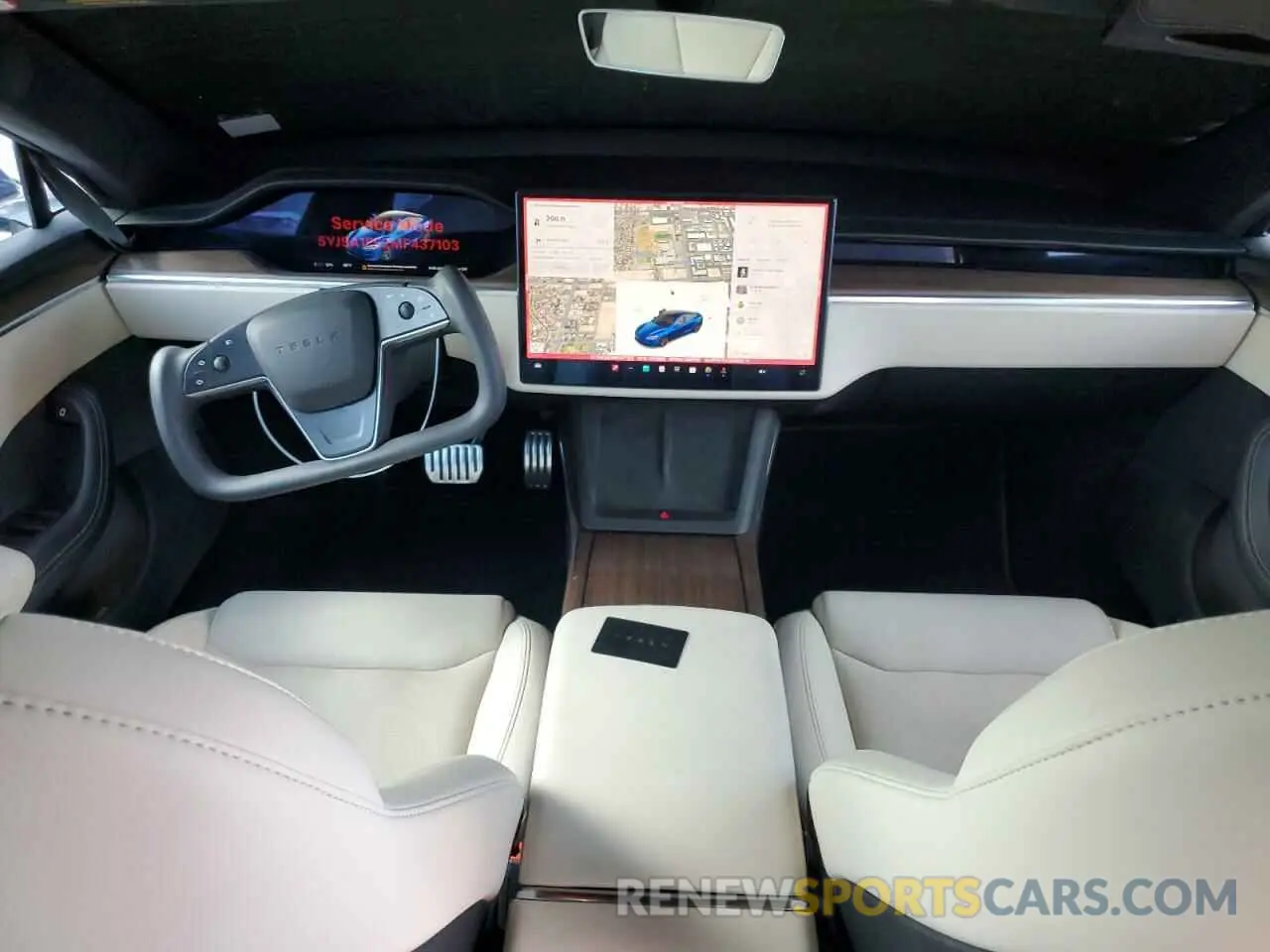 8 Photograph of a damaged car 5YJSA1E52MF437103 TESLA MODEL S 2021