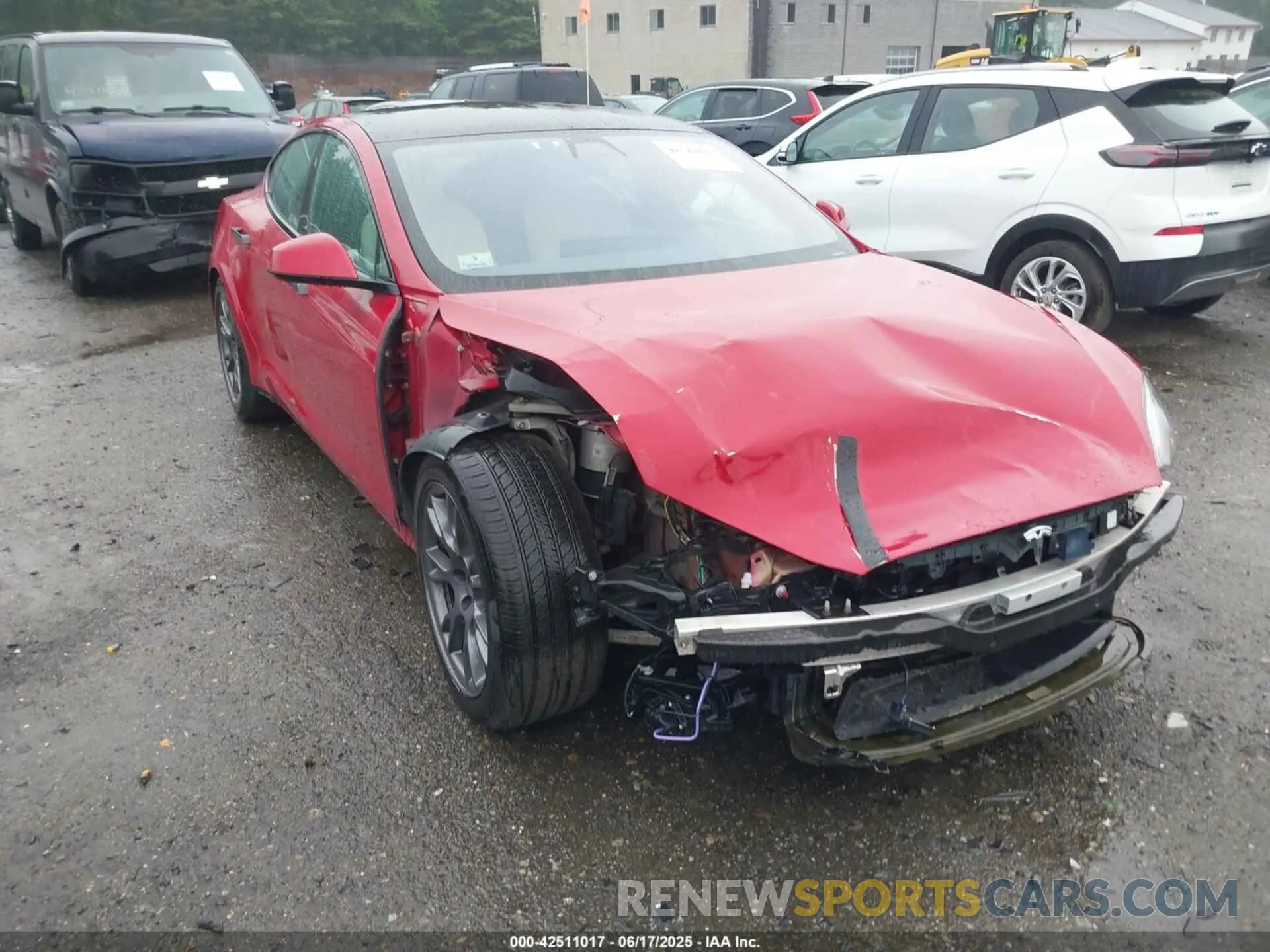 1 Photograph of a damaged car 5YJSA1E53MF428488 TESLA MODEL S 2021