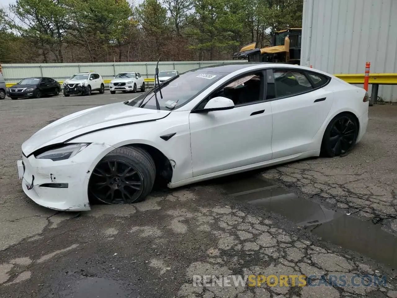 1 Photograph of a damaged car 5YJSA1E54MF439287 TESLA MODEL S 2021