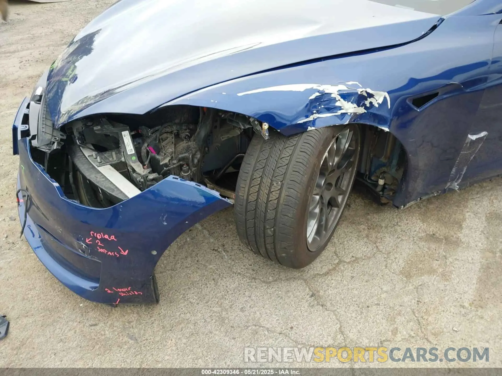 6 Photograph of a damaged car 5YJSA1E54MF455554 TESLA MODEL S 2021