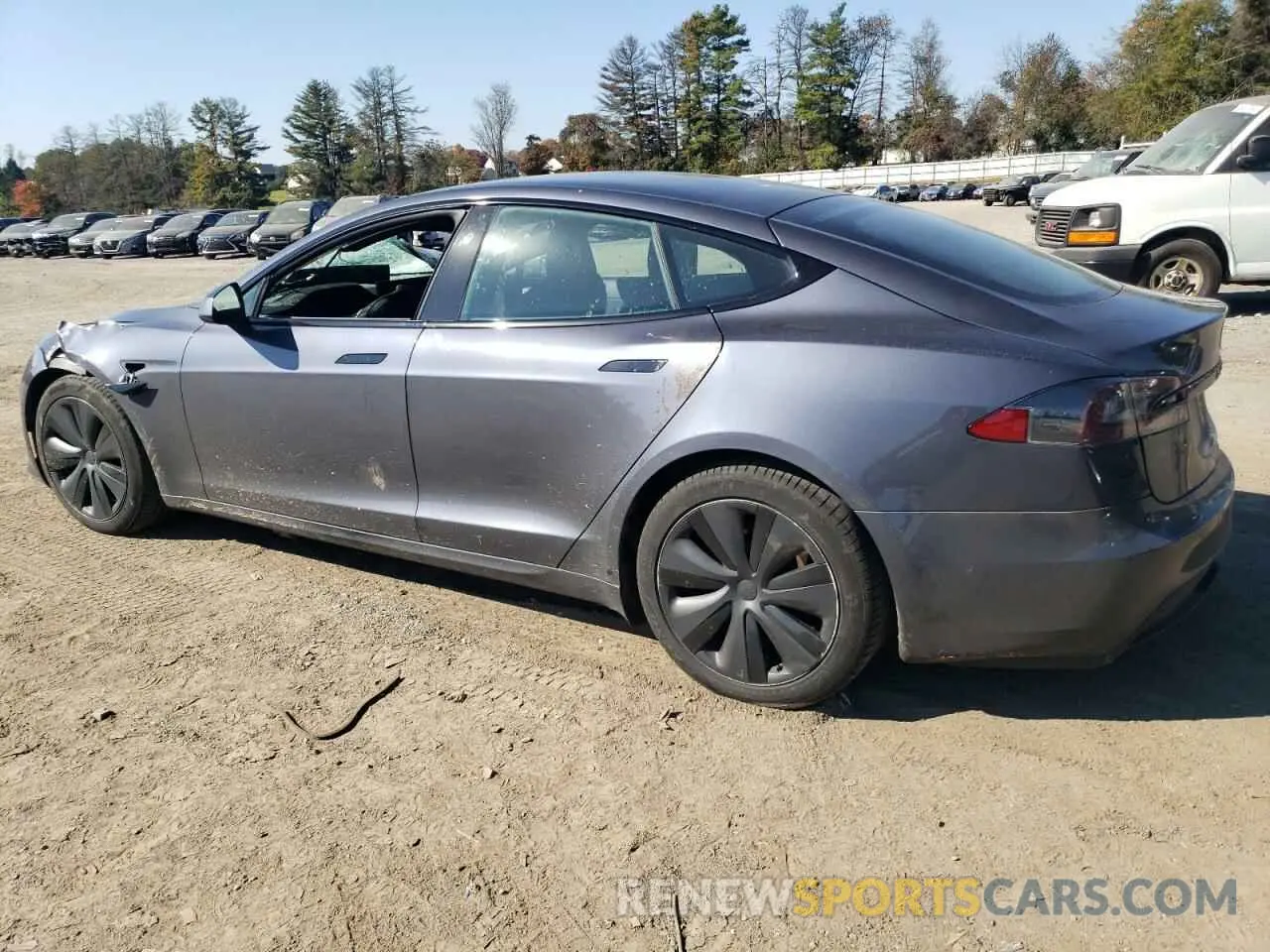 2 Photograph of a damaged car 5YJSA1E54MF456512 TESLA MODEL S 2021