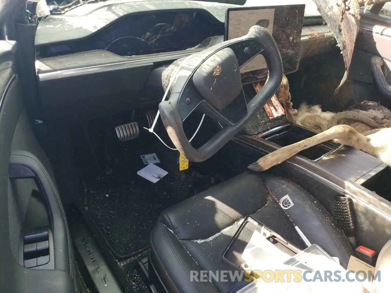 8 Photograph of a damaged car 5YJSA1E54MF456512 TESLA MODEL S 2021