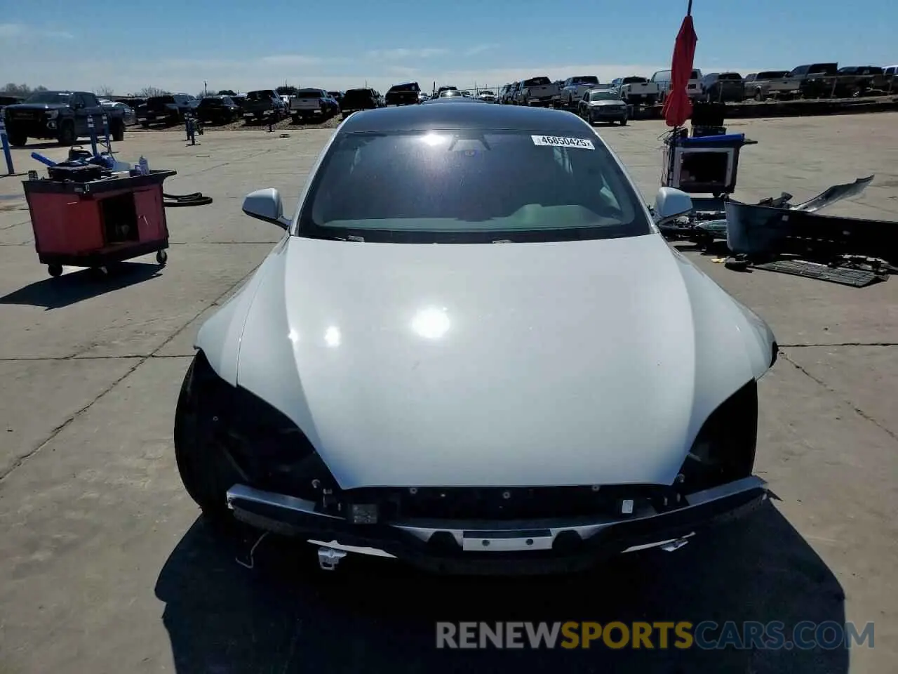 5 Photograph of a damaged car 5YJSA1E55MF441047 TESLA MODEL S 2021