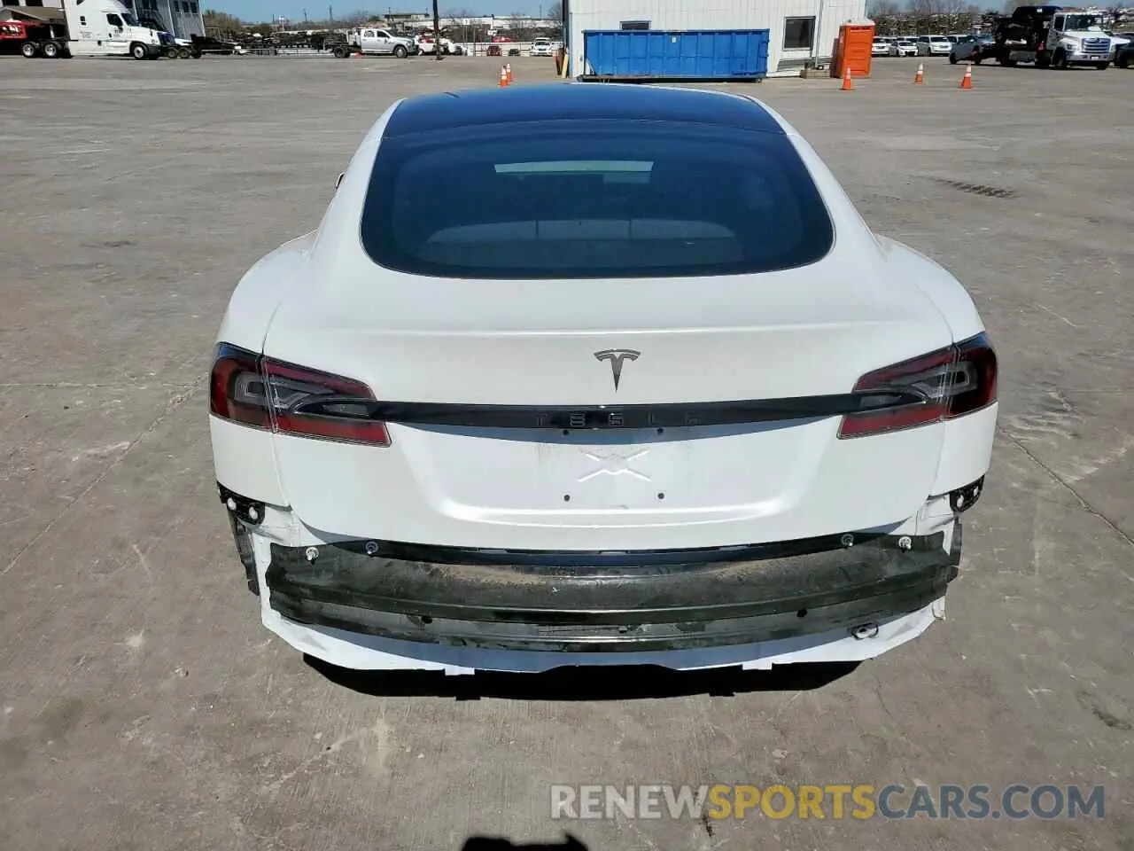 6 Photograph of a damaged car 5YJSA1E55MF441047 TESLA MODEL S 2021