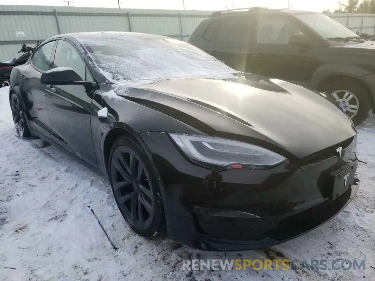 1 Photograph of a damaged car 5YJSA1E56MF433314 TESLA MODEL S 2021